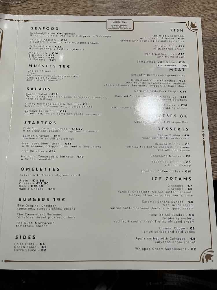 Fleur de Sel - Menu Image 1